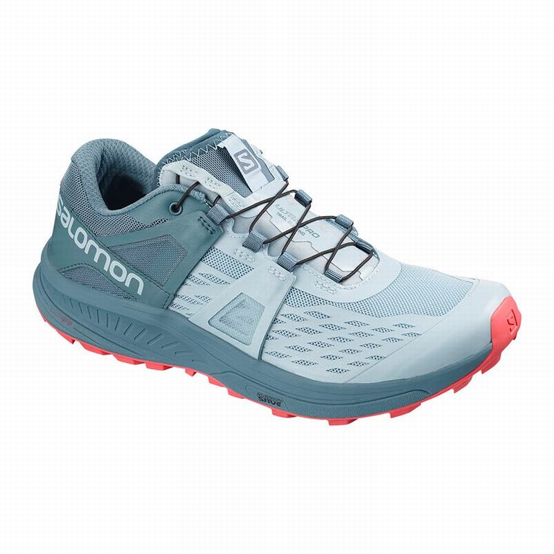 SALOMON ULTRA W /PRO Philippines - Women's Trail Running Shoes - Grey Blue Grey | 291678-CRX